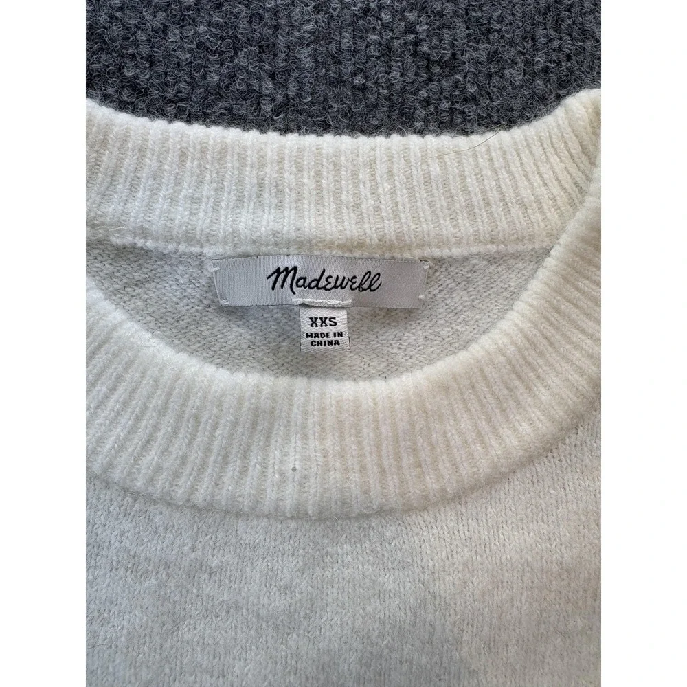 Madewell Sweater Womens XXS Peace To All Crewneck‎ Alpaca Wool Pullover J9942